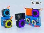 অরজিনাল চায়না X-16 Wireless Speaker With RGB Lighting And Mobile Hanger