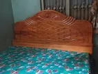 অরজিনাল সেগুন কাঠের সেমি বক্স খাট কিং সাইজ ৬/৭ ফিট।