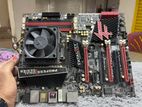 Asrock 990fx gaming board with fx 8core processor&cooler