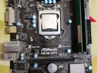 Asrock H61M-DP3 Motherboard+ Intel Pentium Prossesor