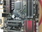 Asus B85 Pro Gamer Board with I34590t And 4+4+2gb Ram