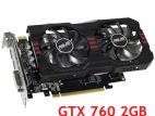 Asus GeForce® 𝐆tx-760 DirectCU II 2GB DDR5 256Bit Gaming oC & Warranty