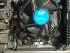 Asus h110 motherboard,,,, 6gen processor,, ddr-4 8gb ram,,, combo