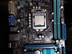 Asus H61M-K Motherboard+Intel Pentium g2020 Processit