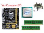 Asus H81+i3 Processor+8GB Ram+Cooling Fan Complete Setup