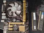 ASUS H81M-C 4TH GEN MOTHERBOARD , I5 PROCESSOR AND DDR3 16GB RAM .