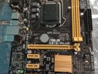 Asus H81m-Plus i3, i5, i7 4gen HDMI supported motherboard