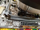 asus motherboard with processor and ram