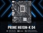 Asus PRIME H610M-K D4 DDR4 12th/13th/14th Gen Intel LGA1700 Socket