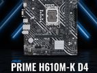 Asus PRIME H610M-K D4 DDR4 12th/13th/14th Gen Intel LGA1700 Socket