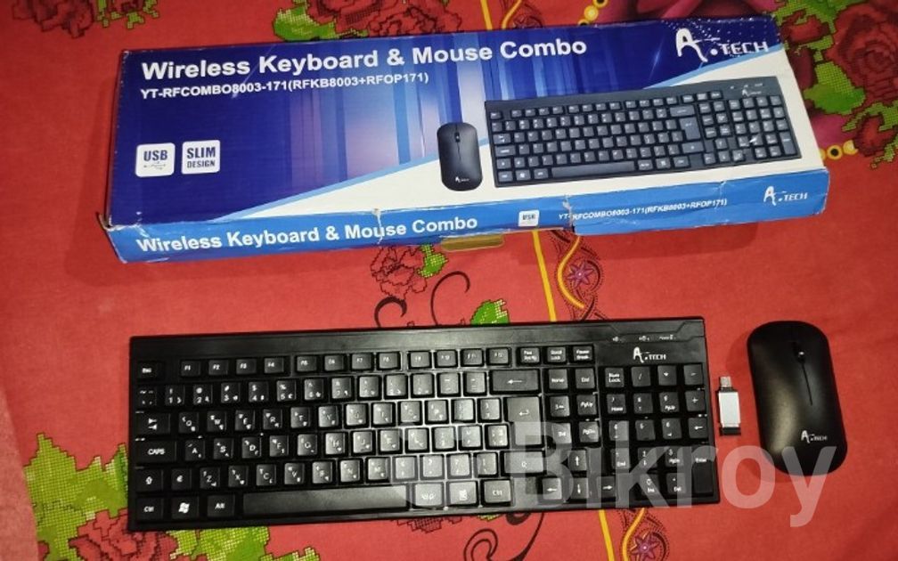 Atech Wireless Keyboard And Mouse Comboo For Sale In Uttara Bikroy 0931