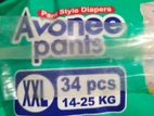 Avonee Pant Style Diaper XXL(14-25kg) 34pcs Mrp 1200৳