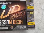 B550M DS3H Motherboard & 3200 MHz 8gb ram (2×8)=16 gb