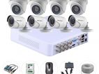 বাসা বাড়ি এবং দোকানের জন্য ফুল সেট ক্যামেরা hik vision 08pc packge