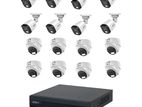 বাসা বাড়ি এবং দোকানের জন্য সি ক্যামেরাDahua 16 unit Cc camera package