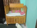 Baby cot/bed with mattresses