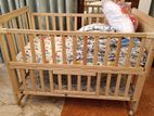 Baby Cot with bedsheet, matress sell