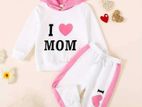 Baby Hoodie & Trouser Set (boys And Girls )