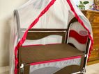 Baby's Bed with Mosquito Net (wheel Lock System)