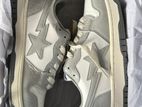 BAPE MENS STA #1 white and grey SHOES