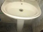 Bathroom Hand Wash Basin including Tap For Sale.