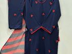 Beautiful 3 piece Suit, Fabric:Premium Dubai Cherry, Body:40", Pant:39"