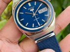 Beautiful & Exclusive SEIKO 5 Oval Shaped Royal Blue Automatic Watch