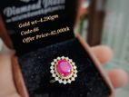 Beautiful Diamond Ladies Ruby Ring