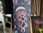 Beautiful Premium Acrylic Jellyfish Painting with Details Colourful