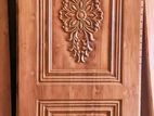 Beautifully designed teak wood door