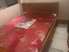 Bed with mattress