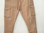 Beige Cargo Joggers