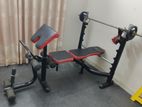 Bench press with Dumbbell and Barbell set