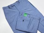 Benetton Export Slim Fit Formal Pant- Sky