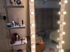 Big mirror with stacked side table