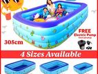 Big Size 305cm Inflatable Tropical Reef Family Pool With Free AC Pump