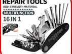 Bike Repair Tool Kit 16 in 1 Portable Socket Multipurpose Wrench