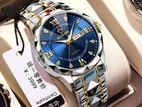 BINBOND 2521 Luxury Brand Luminous Quartz Watch For Men (Blue)