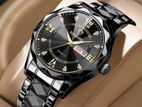 BINBOND 2521 Luxury Brand Luminous Quartz Watch For Men (full black)