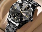 BINBOND 2521 Luxury Brand Luminous Quartz Watch For Men (full black)