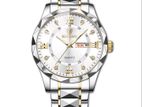 BINBOND 2521 Luxury Brand Luminous Quartz Watch For Men (silver)