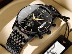 Binbond Men's Fashion Watch Quartz Watches Double Calendar Luminous