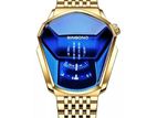 Binbono Luxury Locomotive Shape Wrist Watch