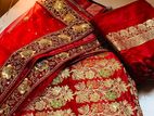 Biyer saree with orna