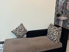 Black and ash Divan with two beautiful pillows
