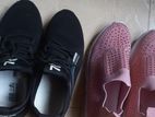Black and Pink Shoes