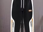 Black Cargo Stripe Sweatpants Joggers