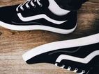 Black Cotton Fabrics Sneaker Shoes Slip-Ons & Sneakers for Men