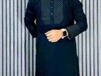 Black Cotton Panjabi New