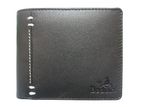 Black goat leather Short Wallet